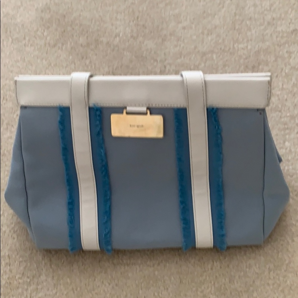 Kate Spade Blue and white leather purse